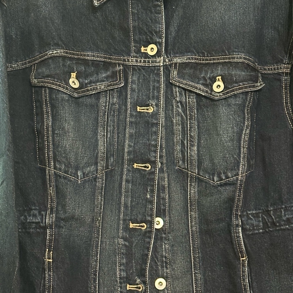 ZARA Oversized Casual Lightweight Blue Denim Jean Jacket Medium - Picture 4 of 14